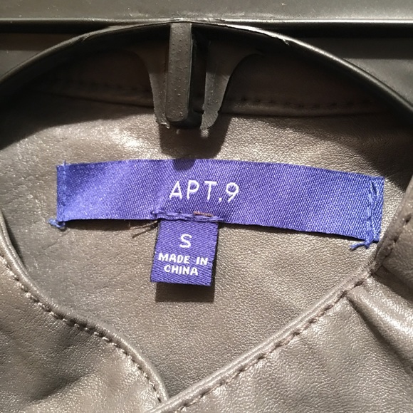 Women's Apt. 9 Faux Leather Moto Jacket - Picture 3 of 7